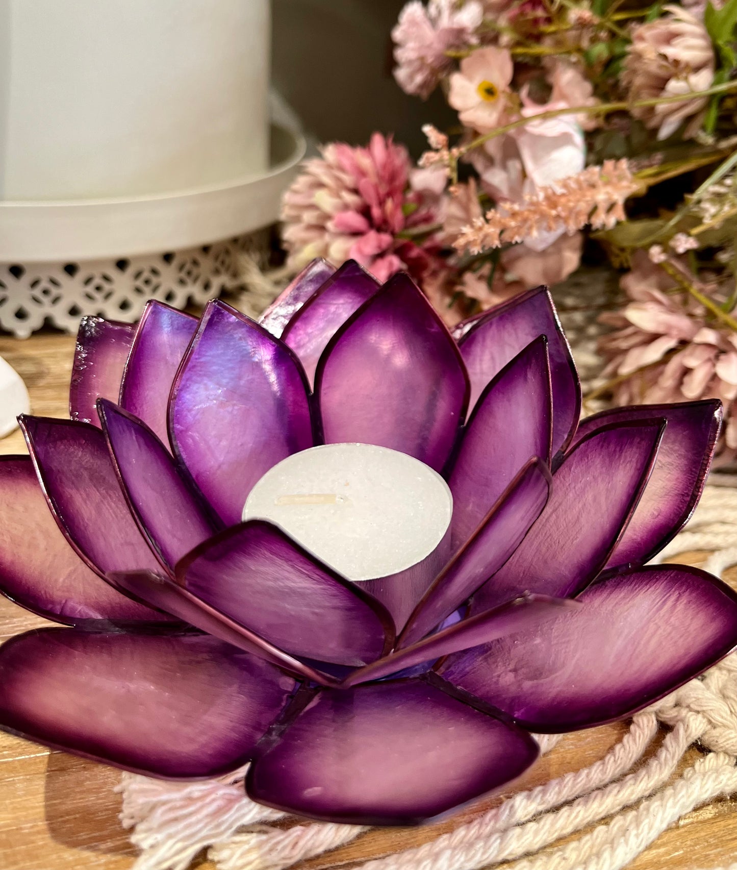 
                  
                    Lotus Flower Tea Light Holder
                  
                