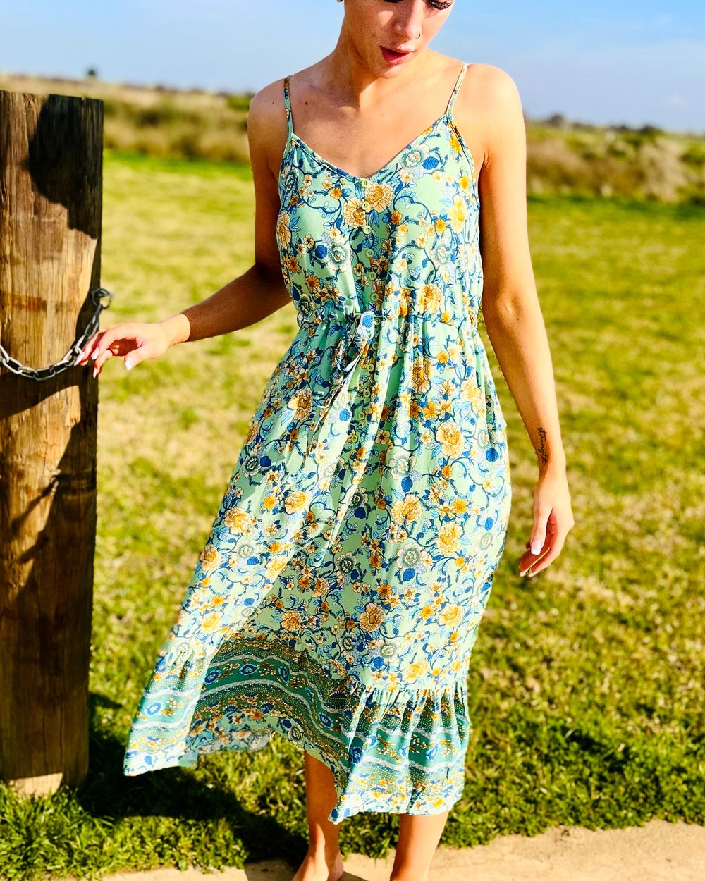 Boho Maxi Floral Dress