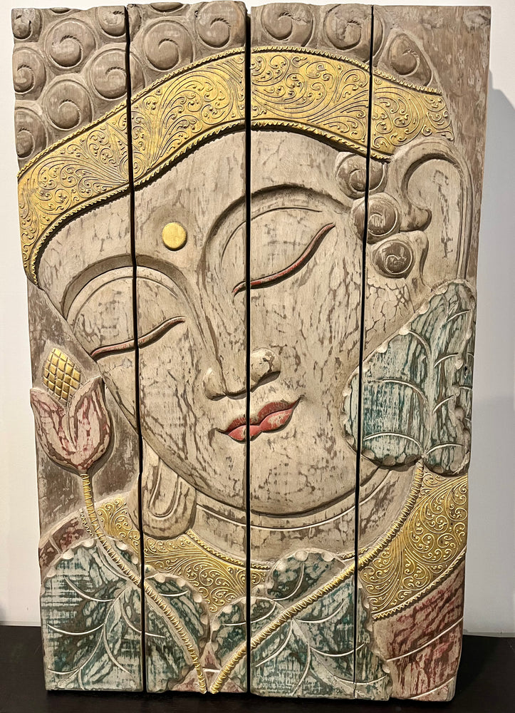 
                  
                    Four panel,Wooden Buddha picture
                  
                