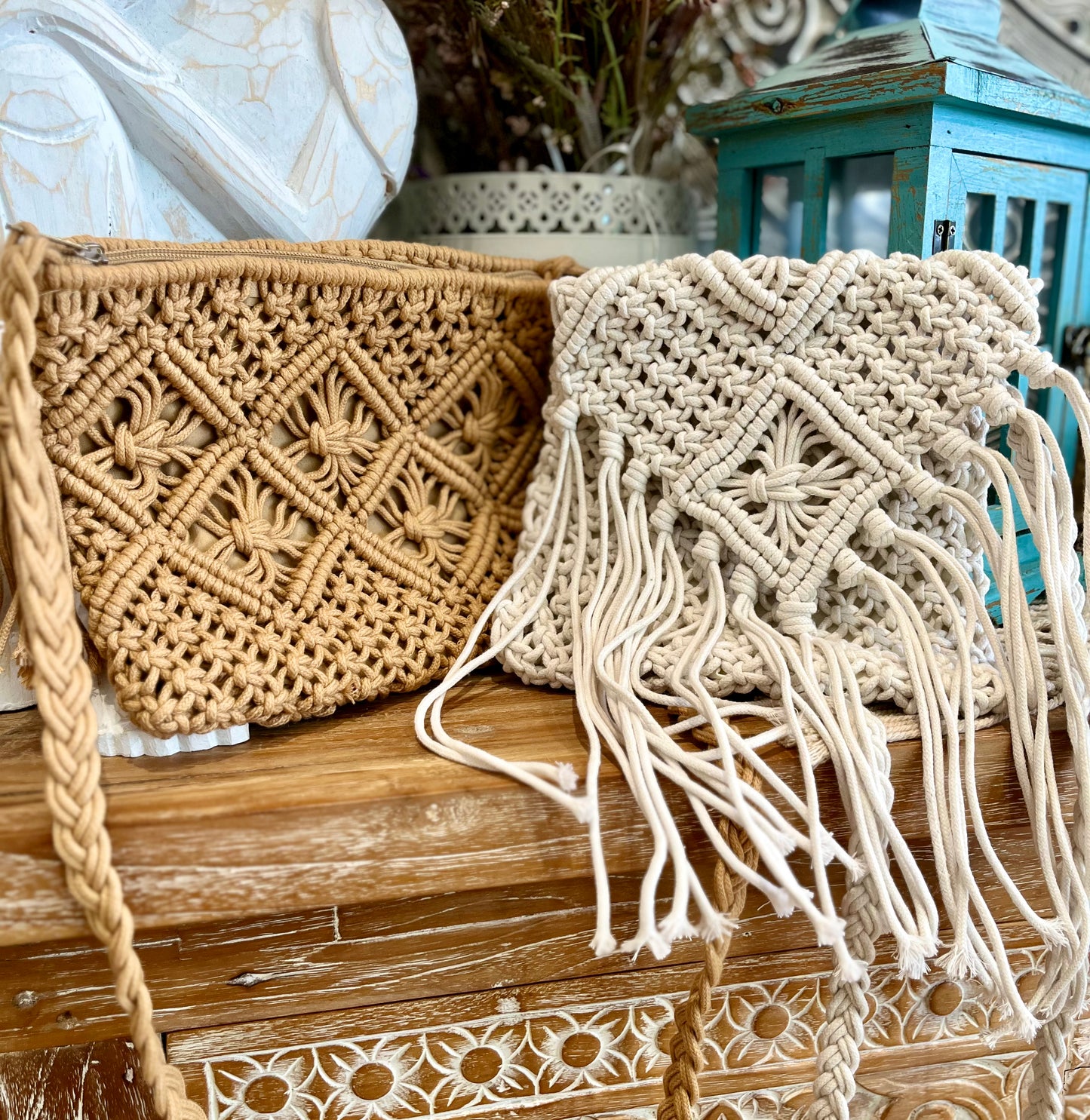 Macrame best sale crochet bag