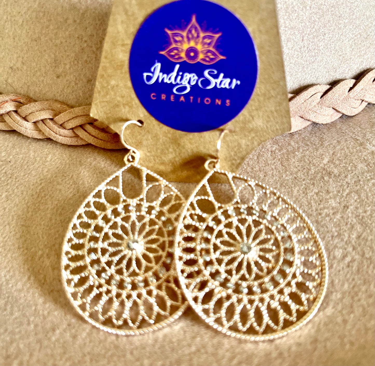 
                  
                    Rose Gold Filigree Earrings
                  
                