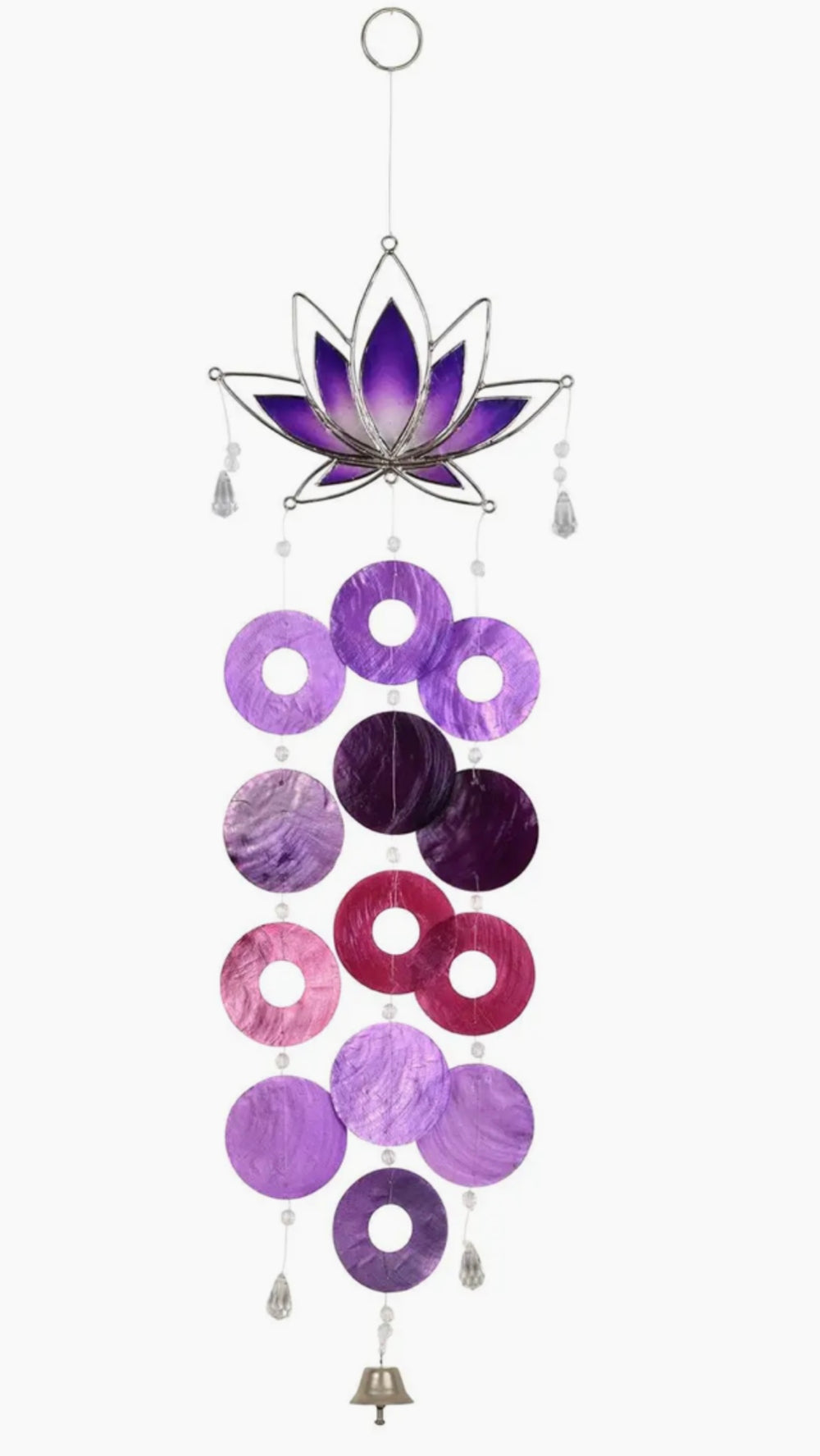 Capiz Lotus Flower Wind Chime