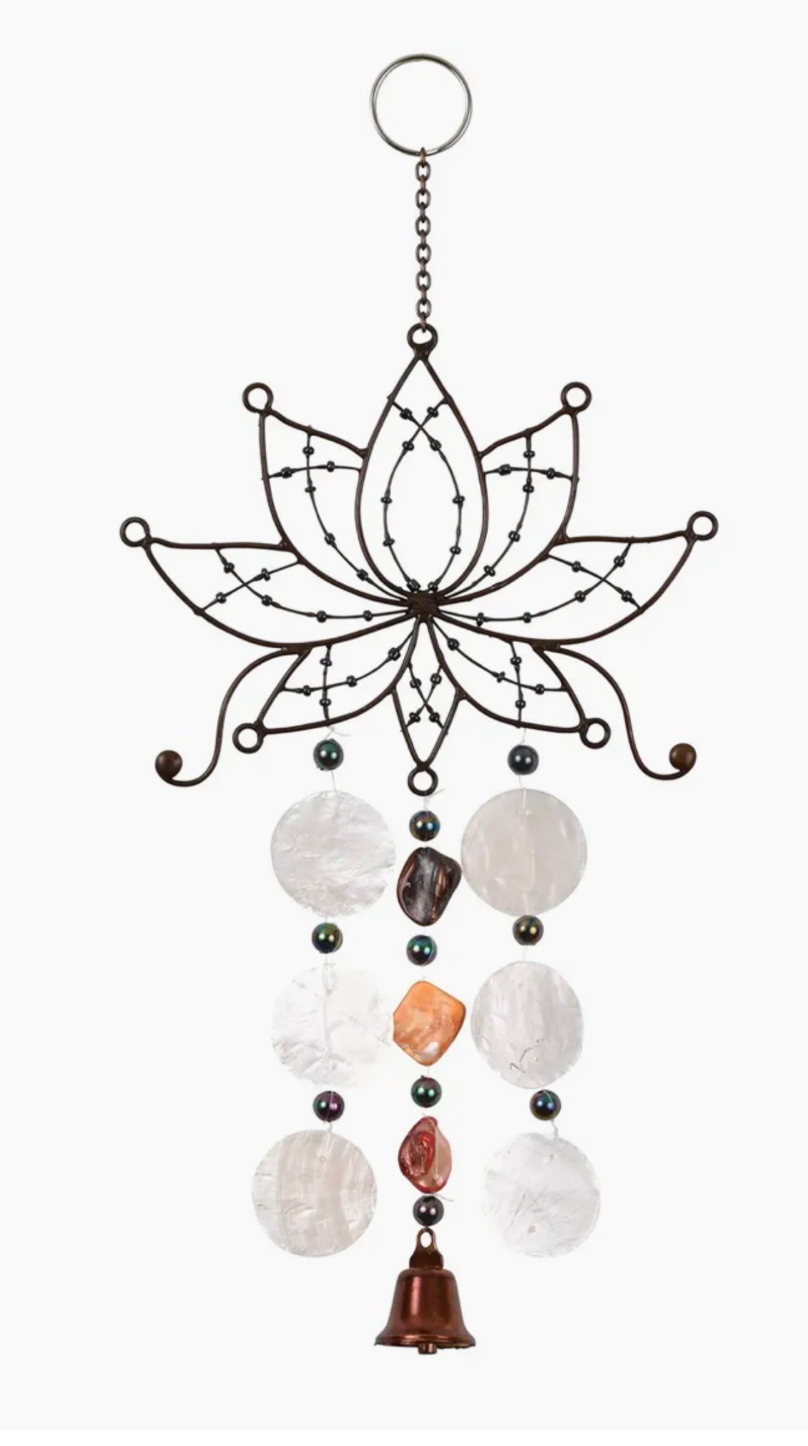 
                  
                    Antique Double Capiz Wind Chime
                  
                
