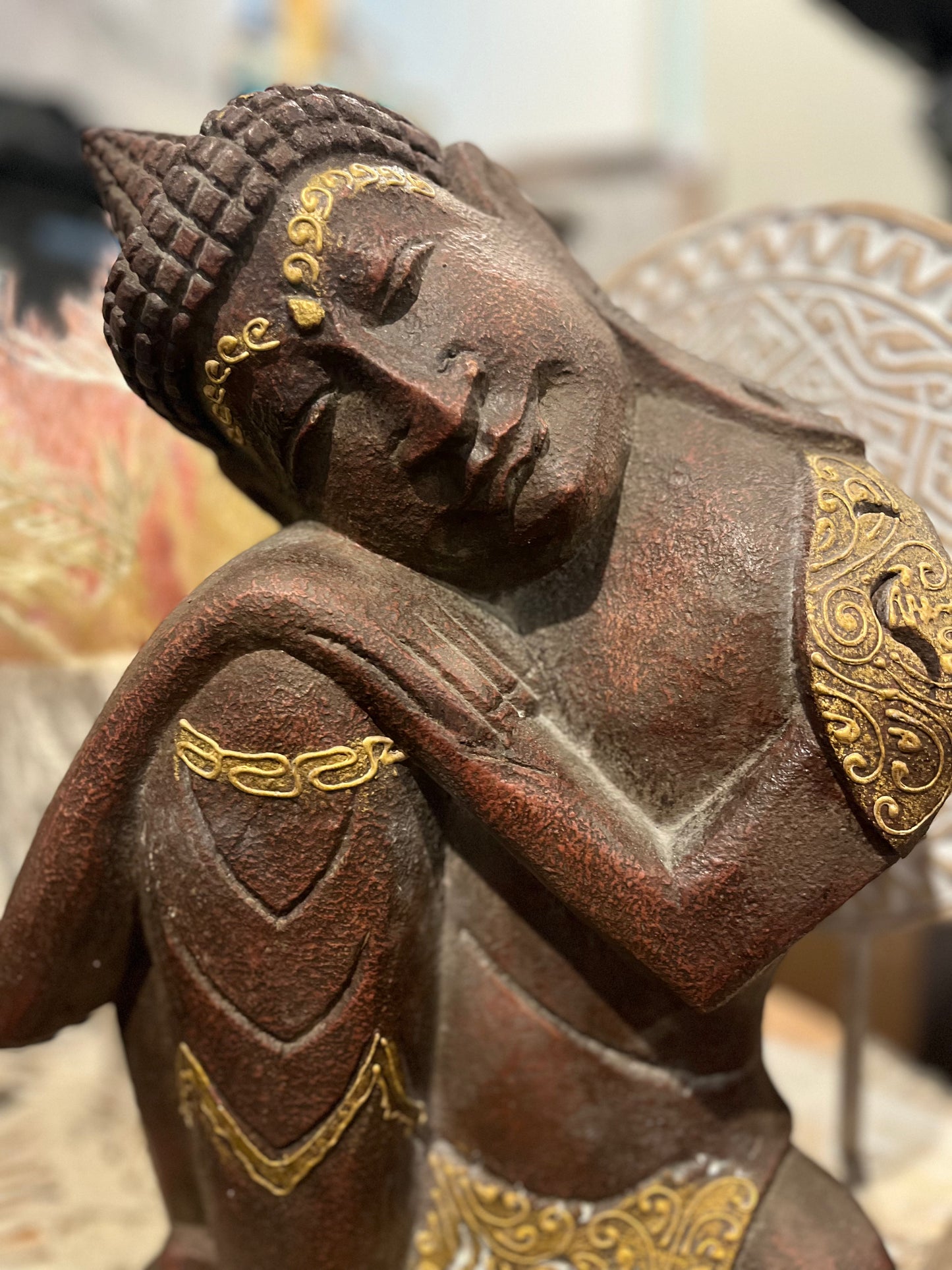 
                  
                    Carved Wooden Sitting Buddha
                  
                
