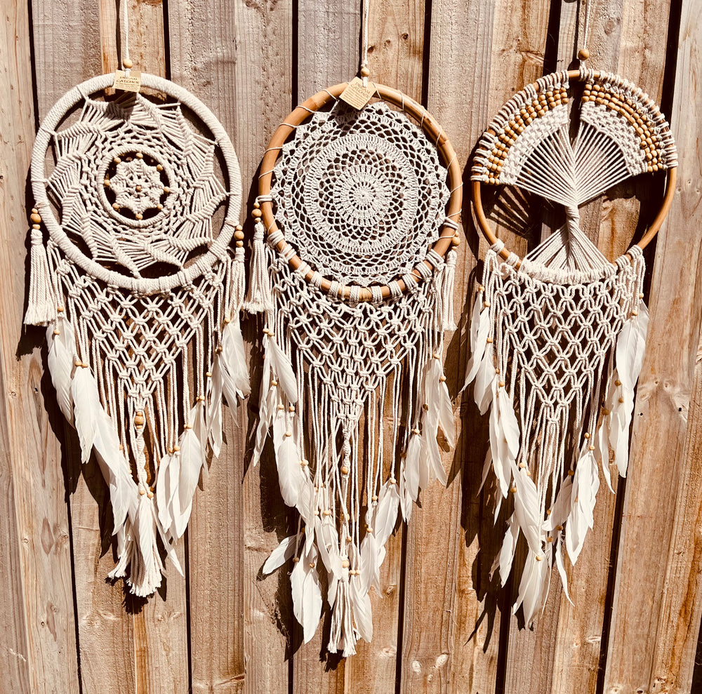 Large Macrame Dream Catcher – Indigo Star Creations - Boho Inspired