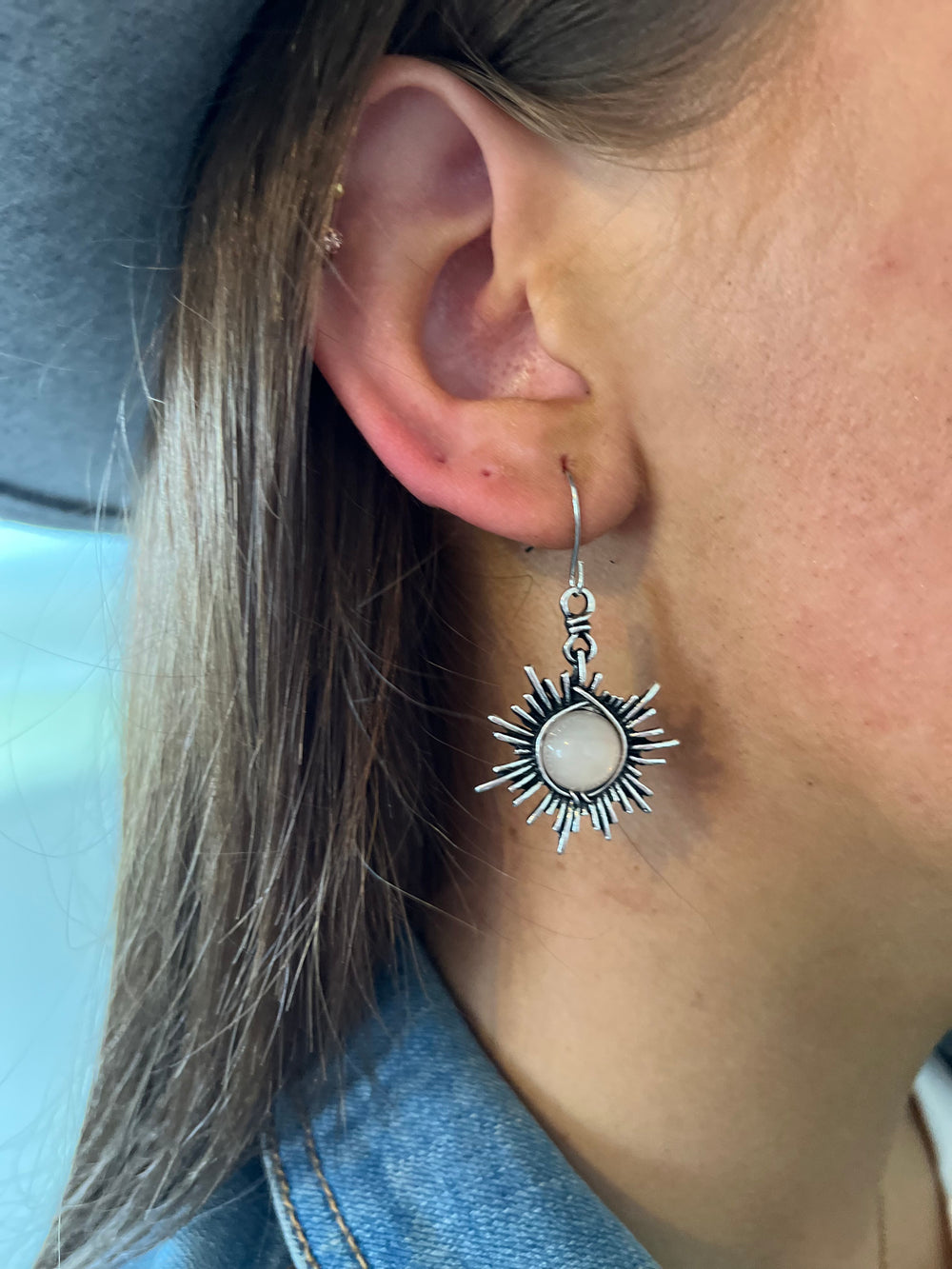 Boho Sun and Moon Earring Set