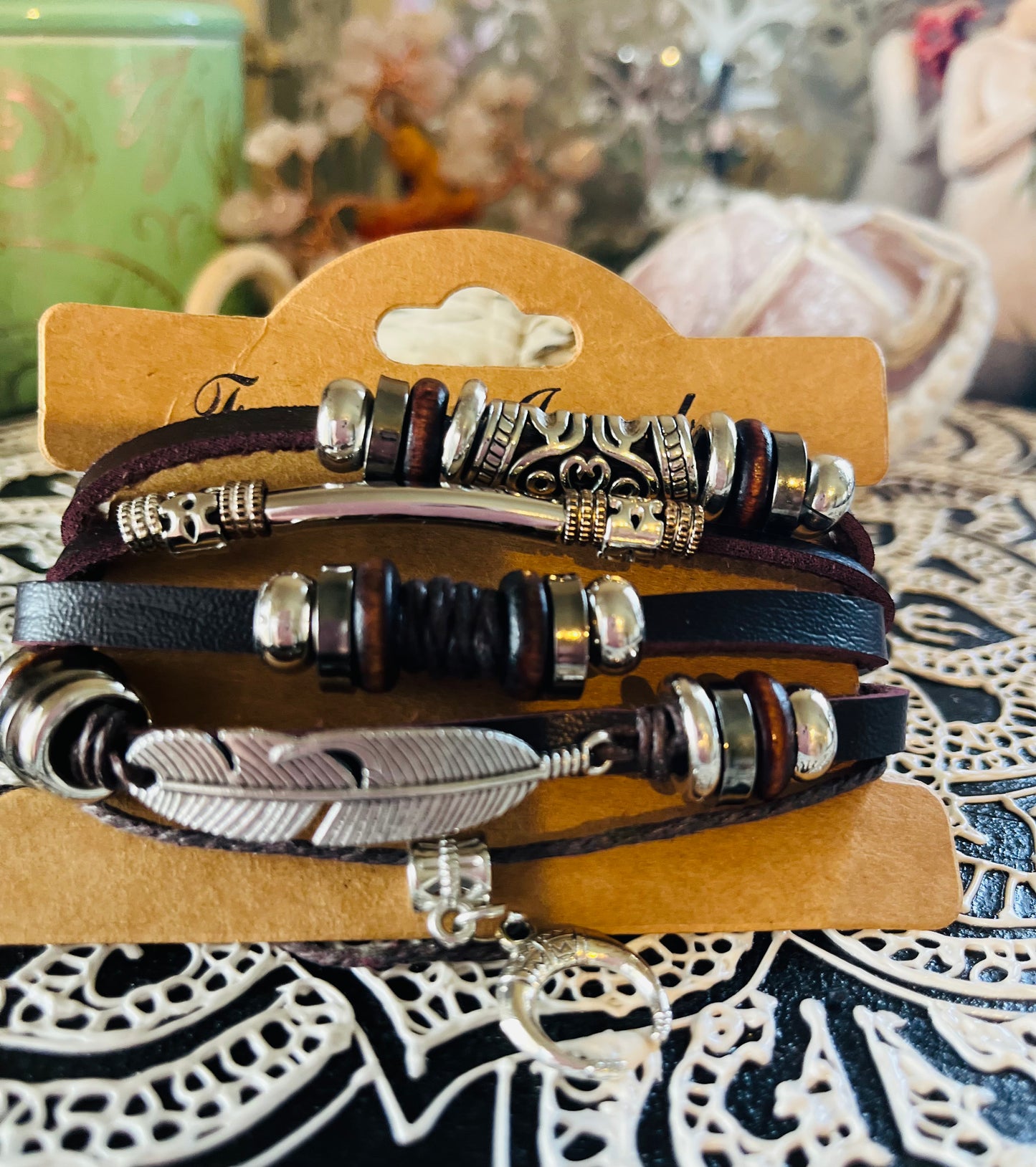 
                  
                    Boho Style Faux Leather Bracelet
                  
                