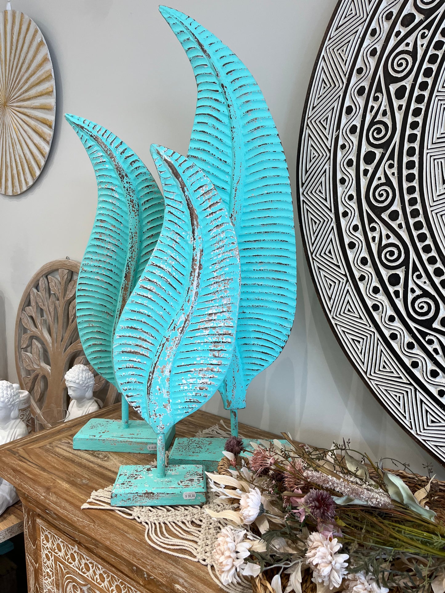 
                  
                    Boho Wooden Decorative Leaf
                  
                