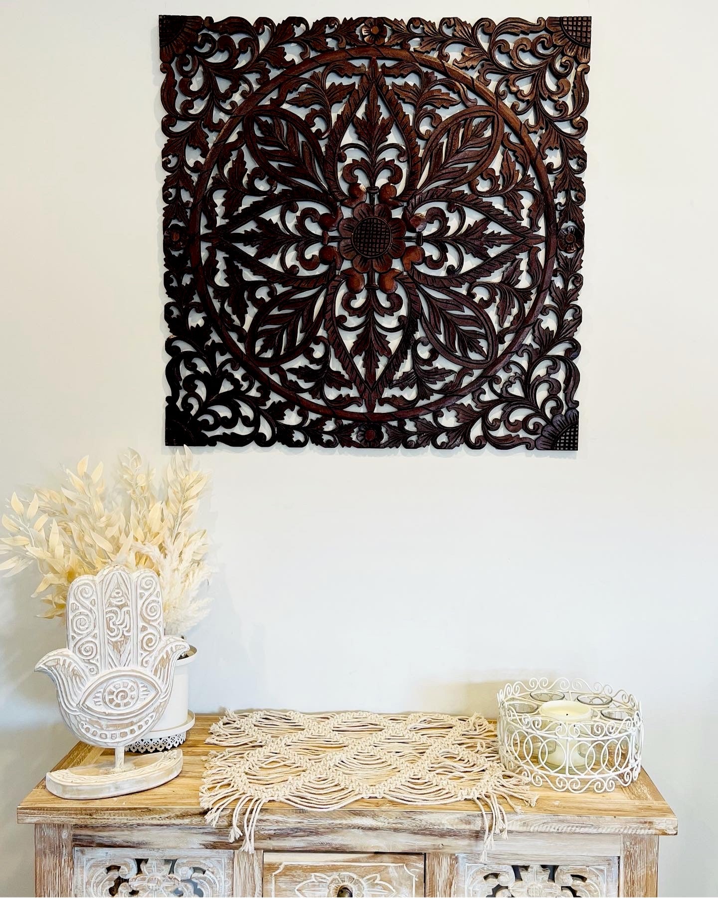 
                  
                    Carved Wooden Wall Hanging
                  
                