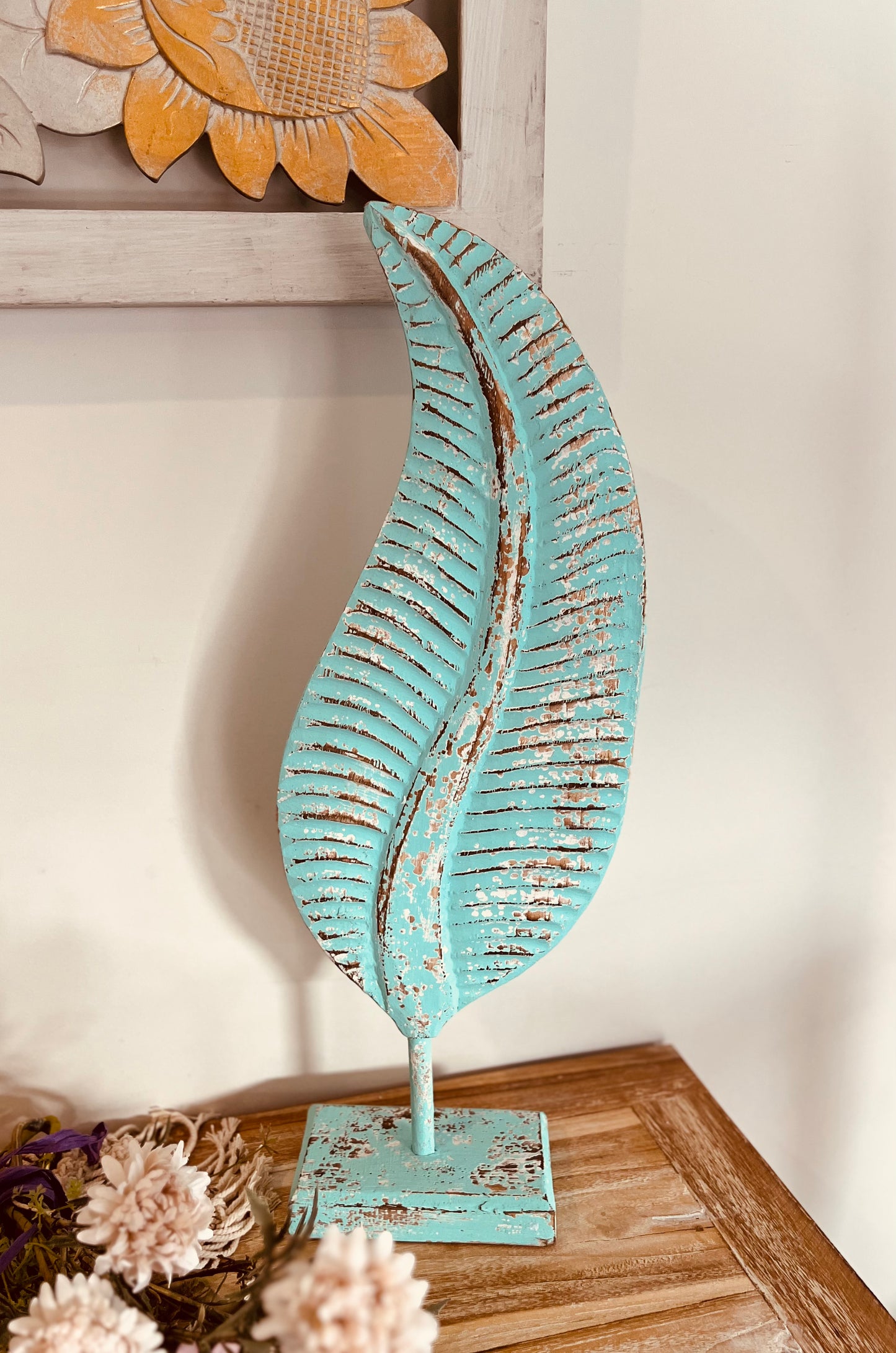 
                  
                    Boho Wooden Decorative Leaf
                  
                