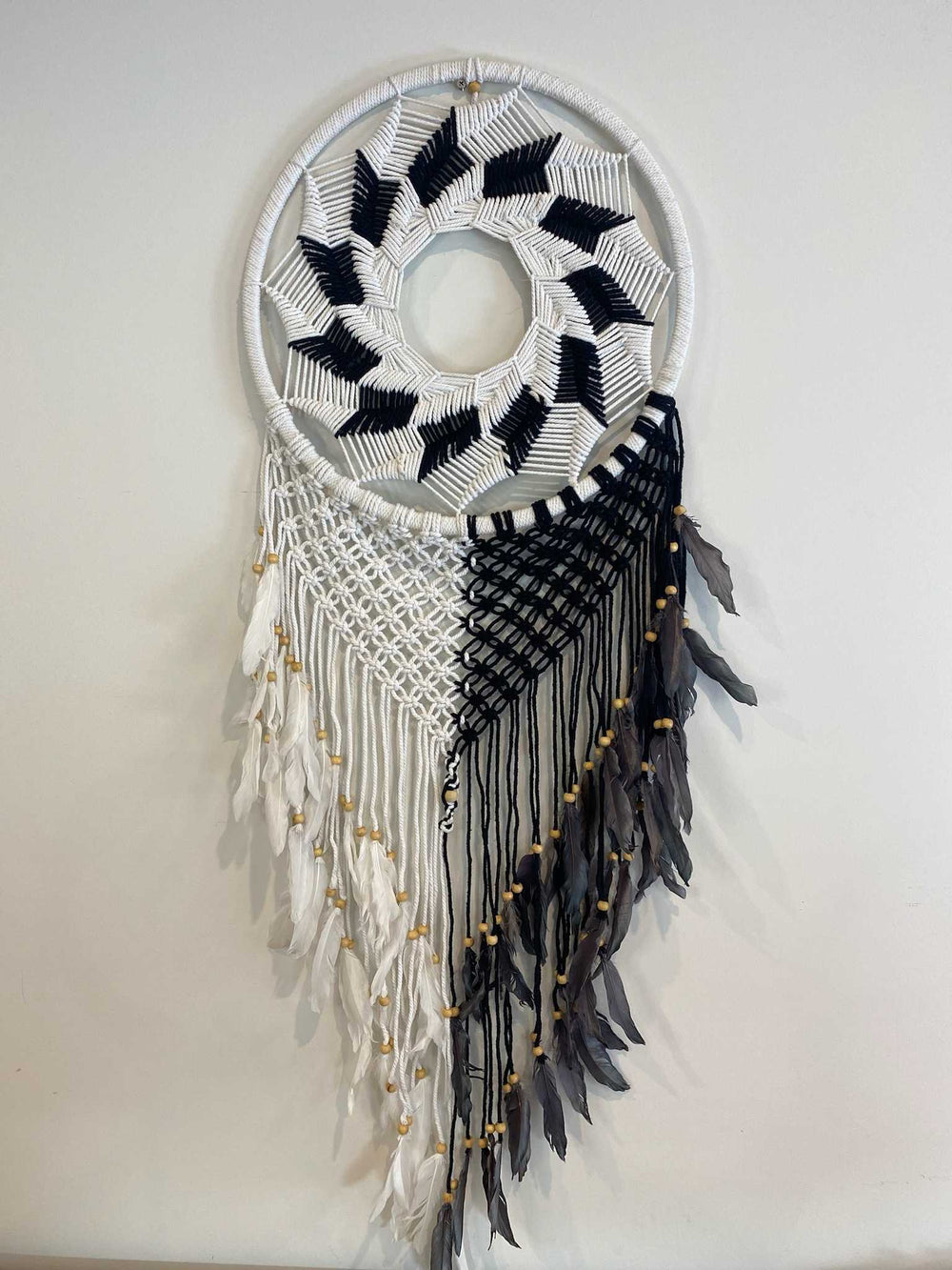 Black and White Dream Catcher