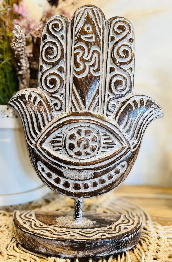 
                  
                    Wooden.Hamsa Hand
                  
                